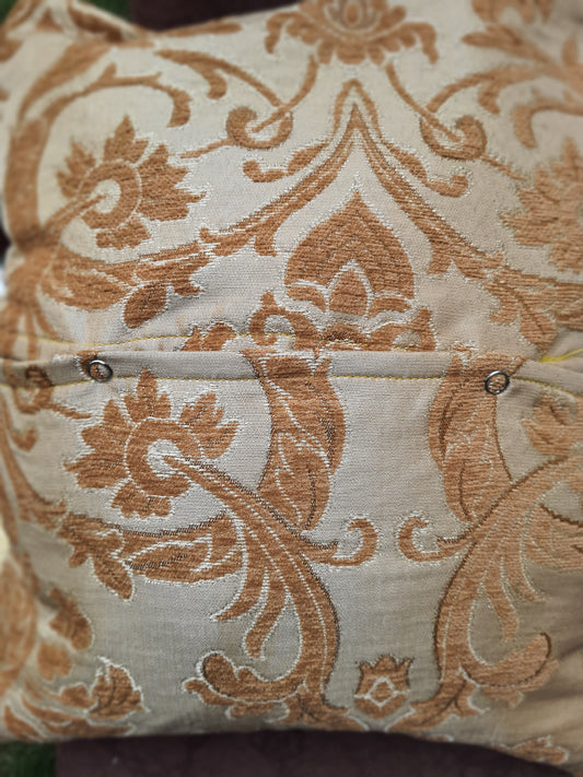 Luxurious Brocade Accent Cushion